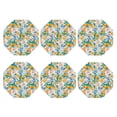 thumbnail image 2 of Pofeuu Colorful Fruits Print Leather Coasters Set of 6, Round Cups Mugs Mat Pad for Home Kitchen Heat Resistant Drink Coasters,Octagon, 2 of 7