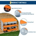 thumbnail image 4 of Yeshouse Zinc Alloy Chicken Nesting Box for Egg Laying, Metal Wall Mounted Poultry Nest Box with Compartments & Large Ventilation Holes, Rustproof Hen Coop Laying Box for Backyard, Farm, Chicken Coop, 4 of 7