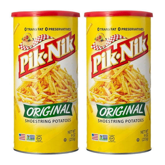 Pik-Nik Foods Original Shoestring Potatoes, 9 Oz (Pack of 2)