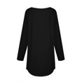 thumbnail image 4 of Aueoeo Long Sleeve Workout Tops for Women Crewneck Fall Tops Basic Tee Shirts Loose Fit Blouses, 4 of 5