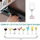 thumbnail image 2 of 2 Piece Wine Glass Holder On Shelf Or Under Cabinetno Punch Plastic Tall Glass Holderglassware Dry Storage Rack For Kitchen Bars And Restaurants (blac, 2 of 5