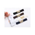 thumbnail image 6 of Women's Golden Butterfly Stretchy Belts, Vintage Elegant Elastic Waistband for Dress Coat 65x5cm/25.6x2.0" Cream, 6 of 6
