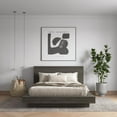 thumbnail image 2 of Marconi Queen Size Platform Bed with Bookcase Headboard, 2 of 7