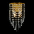thumbnail image 4 of Modern Gold-Clear Crystal Wall Lamp – E12 Socket, 53.82-107.64ft² Coverage, K9 Crystal Pendants, 4 of 18