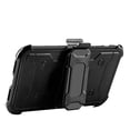 thumbnail image 3 of iPhone X Case, Mignova Rugged Plastic Heavy Duty Armor Holster Defender Full Body Protective Hybrid Case Cover with Belt Swivel Clip and Kickstand for Apple iPhone X (Black), 3 of 7