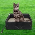 thumbnail image 2 of Portable bin for transporting kittens and cats. Light, robust, waterproof, foldable (black), 2 of 5