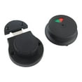 thumbnail image 4 of Cerradura de puerta de baño con pestillo de seguridad para inodoro, cerradura de puerta comercial con privacidad, herrajes Negro, 4 of 9