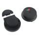 thumbnail image 4 of Pestillo de cerradura de puerta de baño con indicador, cerradura de inodoro, indicador de perno de puerta, hardware Negro, 4 of 9