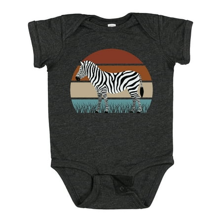 

Inktastic Zebra Safari Animal Sunset Gift Baby Boy or Baby Girl Bodysuit