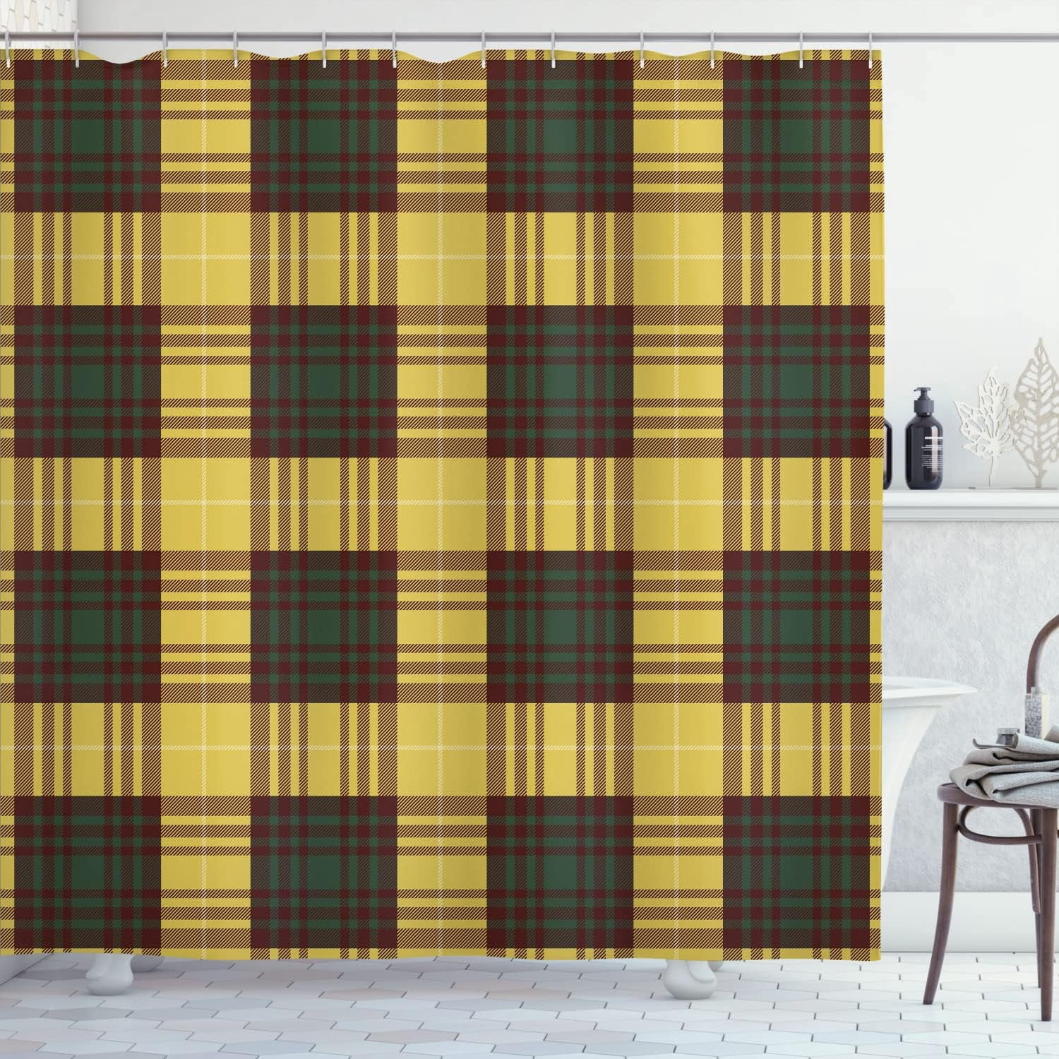 Kerr Modern Tartan Shower Curtain