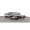 thumbnail image 3 of Living Source International 5-Piece Sectional Group with Cushions - Brown/Gray, 3 of 4