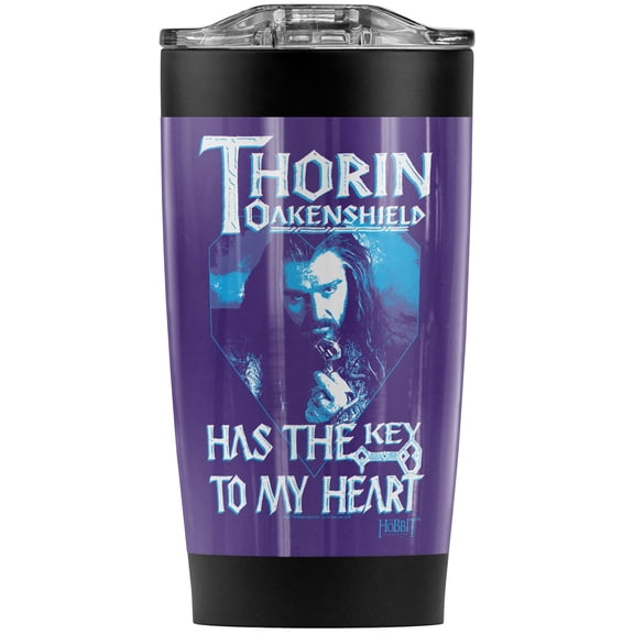 The Hobbit/Thorin'S Key Stainless Steel Tumbler 20 oz Coffee Travel Mug/Cup, Vacuum Insulated & Double Wall with Leakproof Sliding Lid | Great for Hot Drinks and Cold Beverages