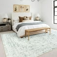 thumbnail image 3 of Balacho Floral Pattern Oriental Boho Faux Wool Area Rug, 4' x 6', Gray, 3 of 8