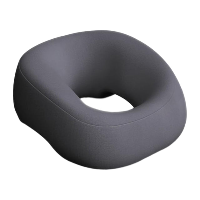 Cómoda almohada ergonómica transpirable y versátil para masajes boca abajo, ideal para dormir. Gris oscuro