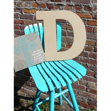 Unpainted Letters - Wooden Letter, Unpainted Wood Craft Letter, 12'' D Rockwell