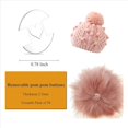 thumbnail image 4 of Botones de Pompones Extraíbles para Sombreros, 100 Piezas de Soporte de Pompones, Herramientas de Sujeción para Hacer Sombreros de Punto, Soportes de Pompones, Botón de Sombrero, 4 of 6