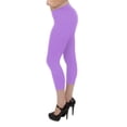 thumbnail image 2 of Vivian's Fashions Capri Leggings - Cotton, Junior Size (Lavender, 1X), 2 of 3