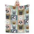 thumbnail image 6 of French Bulldog Blanket Gifts Super Soft Bulldog Dog Throw Blanket, Warm Cozy Fluffy Lightweight Blankets and Throws for Couch Sofa Bed 60x50, 6 of 6