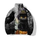 thumbnail image 4 of Ropa informal de algodón de moda para hombre, parkas con estampado de gato personalizado, abrigos de invierno cómodos y cálidos para hombre, chaquetas de abrigo para hombre, 4 of 4