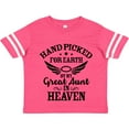 thumbnail image 3 of Inktastic Handpicked for Earth by My Great Aunt in Heaven Boys or Girls Toddler T-Shirt, 3 of 5