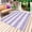 White Purple, variant on Yellow Striped Outdoor Rug 5x7 Ft - Reversible Patio Rug Outdoor Camping Rugs, Farmhouse Vintage Stripes Washable Indoor Outdoor Area Rugs, Non-Slip Outdoor Carpet Runner for Deck/Porch