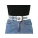thumbnail image 4 of Cinturones de Cintura Transparentes INSPIRE CHIC para Mujeres, Cinturón Delgado Talla Grande para Jeans, Vestidos y Abrigos hasta 95cm/37.4" Blanco, 4 of 4
