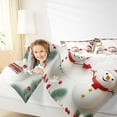 thumbnail image 4 of jejeloiu Cute Xmas Snowmen Bedding Comforter Set,Happy New Year Twin Comforter Sets,Merry Christmas Bedding Set For Children,Luxury Bedroom Decor Reversible,2 Pieces, 4 of 8