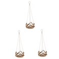 thumbnail image 4 of Raindrops Set of 3 Hanging Plant Pots with Holders, Flower Baskets for Indoor and Outdoor Garden Decoration, 4 of 8