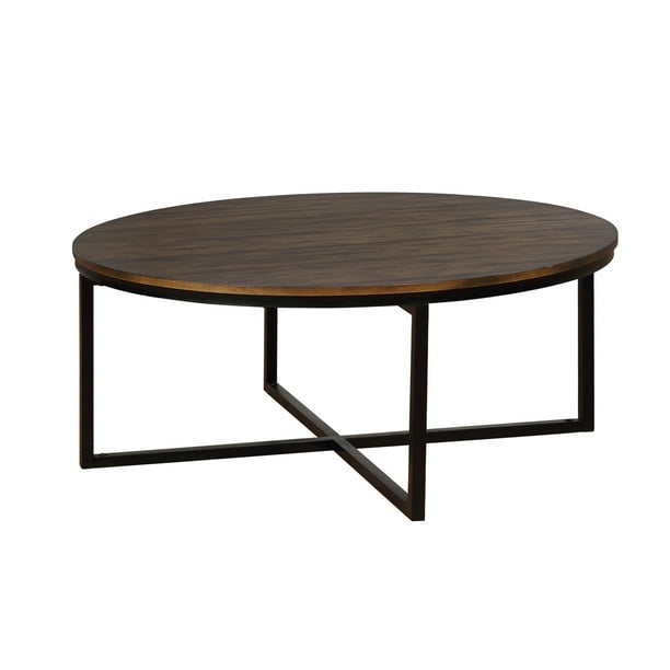 Arcadia Acacia Wood 42 Round Coffee Table Antiqued Mocha Com Arcadia Acacia Wood 42 Round Coffee, Dark Wood Round Coffee Table