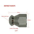 thumbnail image 1 of 1/8' 1/4" 3/8" 1/2'' Pressure Sewer Cleaning Nozzle Sewer Drain Cleaning Pipe Jetter Rotary Nozzle, 1 of 3