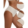 thumbnail image 3 of Unique Bargains Women's High Waist Tummy Control Briefs Underwear XL White, 3 of 6
