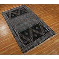 thumbnail image 4 of Casavani Black Multi Area Rug Indian Handmade Bedroom Carpets Yoga Mat 6x12 Feet, 4 of 5