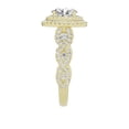 thumbnail image 4 of Unique Moments Lab Grown 1.5 ct Oval Cut Diamond Halo Infinity Engagement Ring 10K Yellow Gold, 4 of 6