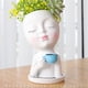 thumbnail image 4 of FLhrweasw Resina Estatua Maceta Adornos Florero Arreglo Florero (Blanco), 4 of 9