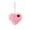 pink, variant on Red Velvet Heart-Shaped Hanging Ornament, Festive Holiday Decor for Christmas or Valentine's Day, Plush Car Mirror Decoration and Home Wall Accent