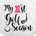 thumbnail image 4 of Inktastic My 1st Golf Season Girls Baby Bib, 4 of 4