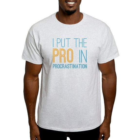 CafePress - Procrastination PRO Light T Shirt - Men's Classic Graphic T-Shirt