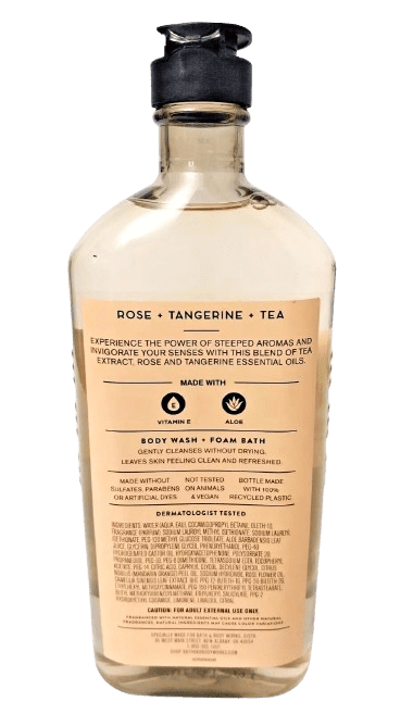 Bath & Body Works Steeped Invigoration Rose, Tangerine and Tea Body Wash & Foam Bath 10 fl oz