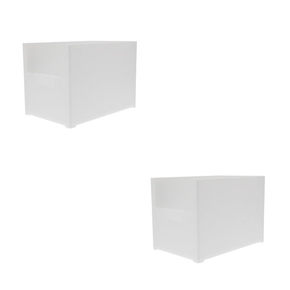 Masteelf 2pcs Kitchen Pantry Bins Kitchen Cabinet Organizer Stackable Storage Bins for Items Desktop Sundries Containers