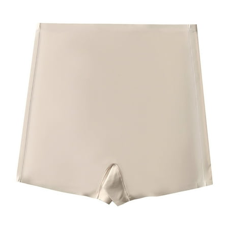 Bigersell Womens High Waisted Underwear Clearance Womens Underwear Boyshorts Boyshort Thongs Panty Style P-404 Cotton Boyshort Panties Thong Bikini Briefs Mid Waist Women Cheeky Panties Beige S