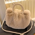 thumbnail image 1 of Bolsa de embrague de felpa de mensajero elegante de moda de invierno para dama de oficina Ehuebsd Para Estrenar, 1 of 9