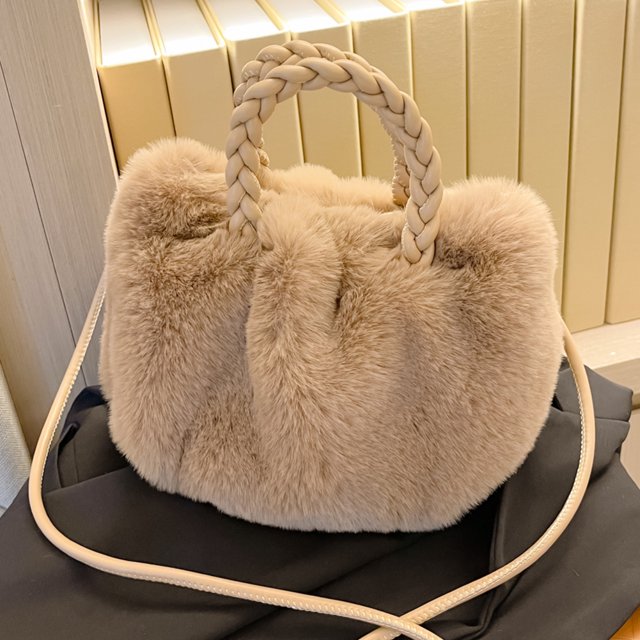 Bolsa de embrague de felpa de mensajero elegante de moda de invierno para dama de oficina Ehuebsd Para Estrenar