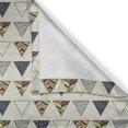thumbnail image 4 of Ambesonne Geometric Valance Pack of 2, Abstract Triangle, 42"X18", Taupe, 4 of 5