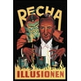 thumbnail image 2 of Unknown 11x14 White Modern Wood Framed Museum Art Print Titled - Magicians: Recha Illusionen, 2 of 4