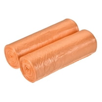 Small Trash Bags Waste Basket Liners for Kitchen Office Bathroom Bedroom Orange