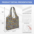 thumbnail image 7 of Wukai Funny Construction Sturdy and Stylish Reusable Canvas Tote Bag: Eco-Friendly, Heavy-Duty Grocery Shopping Bag with Reinforced Handles, 7 of 7