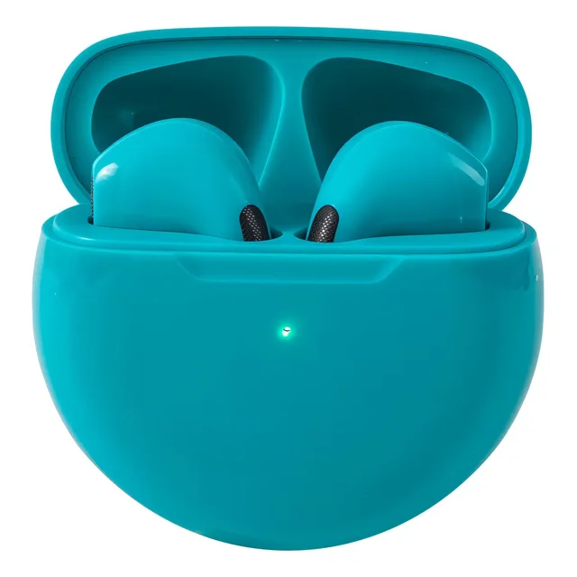 Auriculares in-ear gamer inalámbricos Moreka Pio6 DF-60 celeste