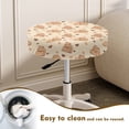 thumbnail image 4 of ZIATUBLE Capybara Stool Covers Cushion Non Slip Stool Covers Chair Slipcovers 2 Pieces Foldable Stool Seat Replacement Cover Size M Bottom for Bar stool Padded Chair Slipcover Daily Decor, 4 of 6