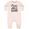 thumbnail image 2 of Inktastic Cruise Squad with Vector Cruise Ship and Palm Trees Baby Fleece Romper, 2 of 4