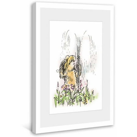Paddington Bear Fun in the Sprinkler Framed Art Print